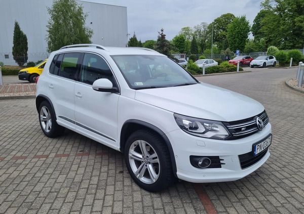 Volkswagen Tiguan cena 74999 przebieg: 128000, rok produkcji 2014 z Dobrodzień małe 37